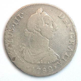 Mexico 4 Reales 1782 Colonial Spanish Silver Coin RARE