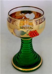  Crystal Gold Roemer Rhine Wine Glass GR Feldberg TS 881M