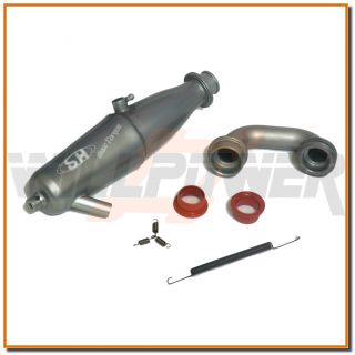 SH 1/8 In line Muffler Exhaust Pipe #SA211D (RC WillPower) Buggy LRP Z