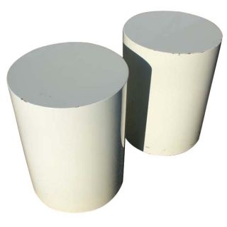  pedestal end table stool features white resin composition price is per