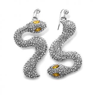 222 177 v by eva pave crystal snake design drop earrings rating 3 $ 29