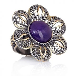194 586 statements by amy kahn russell purple quartzite bronze floral