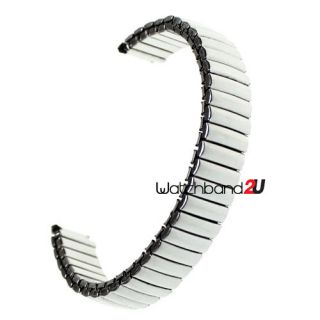 Straight End Expansion Stainless Steel Watch Band Strap Bracelet 12 14