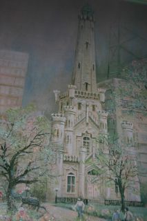 Vintage Water Tower Chicago by Eve Turner
