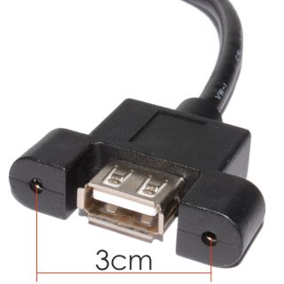 Panel Mount USB Cable with Motherboard 5 Pin Header Plug 45cm