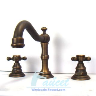 Classic Widespread Antique Brass Bathroom Faucets 6021F