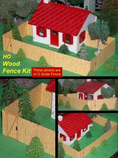 neat cardstock wood fence kit ho scale for shipping purposes this item