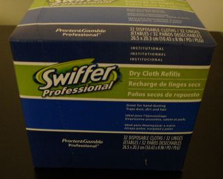 Swiffer Professional Dry Refill Cloths   32 Disposable Cloths