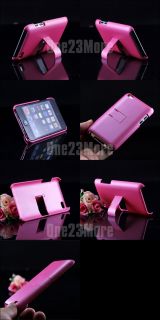 For iPod Touch 4 G 4th Gen Pink Stand Clip on Hard Back Case iTouch