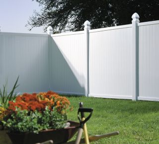 24 Veranda Privacy Fence Panels White PVC Vinyl 6ft Section