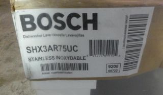 Bosch SHX3AR75UC 24 Built in Dishwasher Stainless Steel