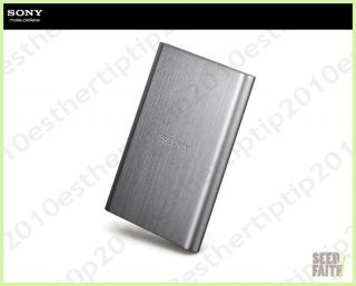 Sony 2 5 1TB External Hard Disk Drive USB 3 0 USB 2 0 HD E1 Silver