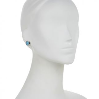 Sleeping Beauty Turquoise Sterling Silver Stud Earrings at