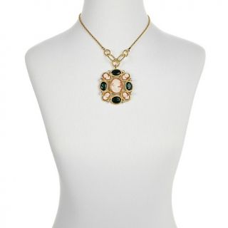 Amedeo NYC® Multi Cameo and Crystal Goldtone 18 Necklace