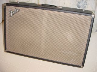 1960s Fender 2x12 Cabinet Jensen Speakers with Cover