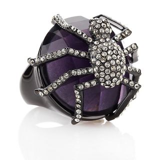 208 675 real collectibles by adrienne the wearable jeweled spider ring