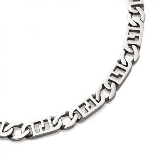 210 719 men s stainless steel fancy curb link 24 necklace rating be