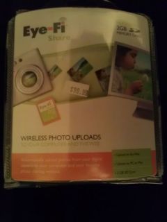 Eye Fi Share SD Card 2GB with SD card reader  NEW IN SEALED FACTORY