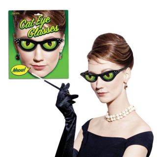 Cat Eye Glasses Halloween Costume Theatre Prop Gag Gift
