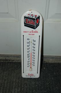 Exide Battery Thermometer Nice Graphics Gas station thermometer
