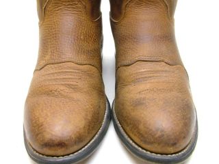 Mens Double H Brown Roper Cowboy Western Boots Sz 11 D