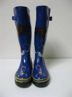 Henry Ferrera Bald Eagle Scorpion Rain Snow Boots Sz 9