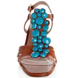 Shoes Sandals Wedges Vince Camuto Strappy Jeweled Leather Wedge
