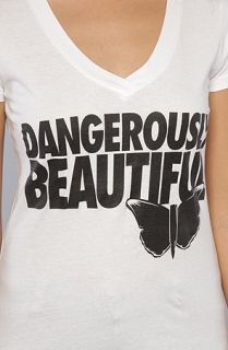 Dangerously Beautiful The DB Logo Tee in White