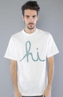 In4mation The Drug HI Tee in White Concrete