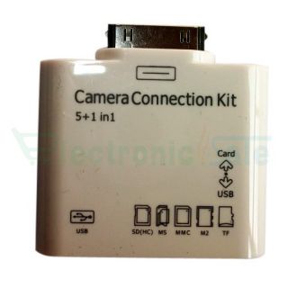 in1 USB Camera Connection Kit SD TF Card Reader Adapter for iPad 2