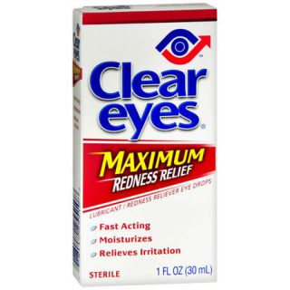 Clear Eyes Maximum Redness Relief Eye Drops 15ml Fresh