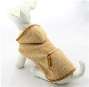 Pet Coats Dog Clothing Fleece Dog Hoodie Winter Coat 4 Colors