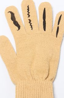 NEFF The Stache Gloves in Tan Concrete