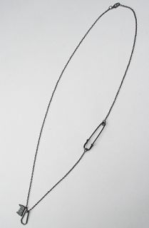 KR3W The Fang Chain Necklace in Black