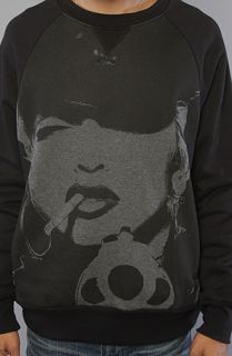 Dissizit The Bang Bang Crewneck Sweatshirt in Black Heather