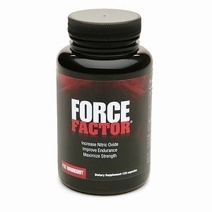Force Factor Nitric Oxide Booster Pre Workout Supplement 60 Capsules