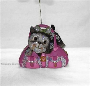 Fifi on Fifth Small Yorkie Terrier Pet Dog Pink Ornament Katherines
