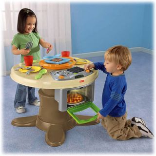 Fisher Price Servin Serving Up Surprises Food Pizza Oven Kitchen Table