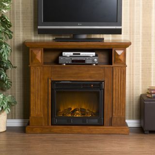 Electric Fireplace Mahogany TV Stand Media SEI FA9312E