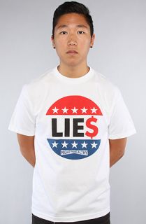 Mighty Healthy The Lies Tee in White Concrete