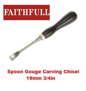 Faithfull Spoon Gouge Woodcarving Chisel 19mm 3 4in