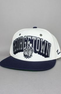 123SNAPBACKS Georgetown Hoyas Snapback HatZ Arch LogoWhiteNavy