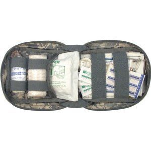 55 PC Tactical Trauma First Aid Kit ACU Army Camo