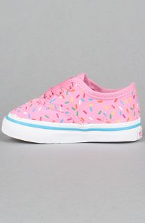 Vans The Toddler Authentic Sneaker in Pink Sprinkles