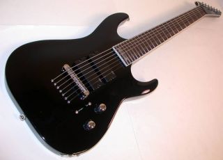 ESP SC207 Stephen Carpenter 7 String Electric Guitar Black LSC207BLK