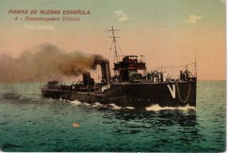 Spain Marina de Guerra Española Contratorpedero Villamil Unused