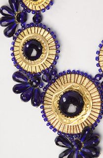  boutique the medallion bib necklace in navy sale $ 16 95 $ 40 00 58 %