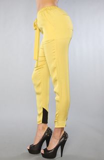 Lucca Couture The Lea Pant in Yellow Concrete