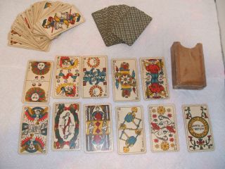 RARE Vintage Faustino Solesio Genova Tarot Cards 78 Cards
