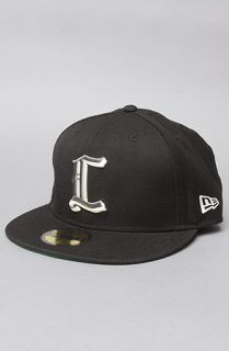 Crooks and Castles The New Era Crooks C Fitted Cap in Black